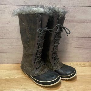 Sorel Women’s Cate the Great Winter Tall Leather Snow Boots RARE!